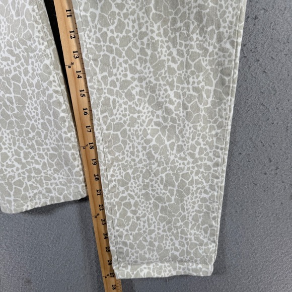 NYDJ Animal‎ Print Ankle Jeans Womens 12 Beige Lift Tuck Comfort Stretch Classic - Picture 8 of 15